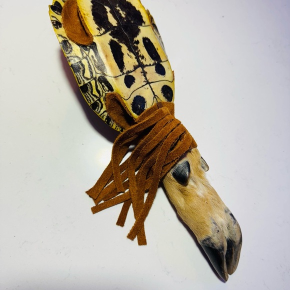 Hand made turtle rattle 12” with a rich sound - Picture 3 of 5